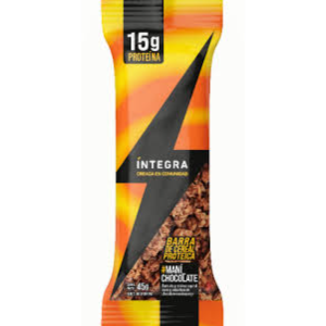 Barra de cereal 15 gramos Proteína Integra Maní y Chocolate