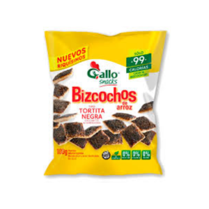 Bizcochos Arroz Gallo torta Negra 100 gr