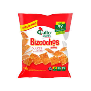 Bizcochos de Arroz Gallo Dulce 100 gr