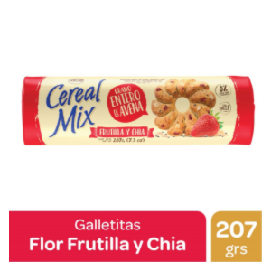 Galletitas Cereal mix frutilla y Chia 207 gr Arcor