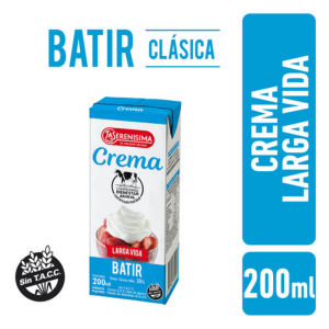 Crema para Batir La Serenisima Larga Vida 200gr