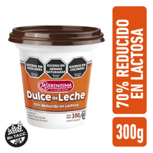 Dulce de Leche Reducido en Lactosa La Serenisima