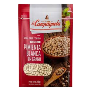 Especie Pimienta Blanca en granos La Campagnola 25 gr