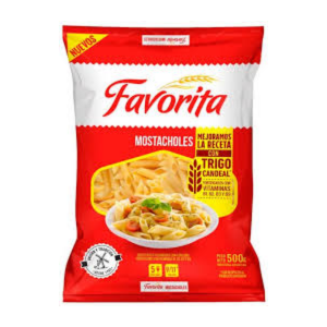 Fideos Favorita Mostachol Rayado 500 gr