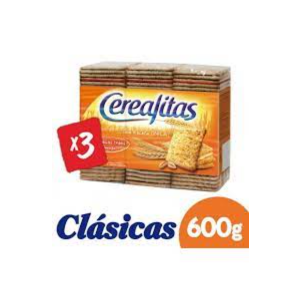 Galetitas Cerealitas tripack 600gr