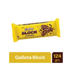 Galletitas Cofler Block Arcor 124 gr