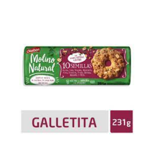 Galletitas Molinos Natural 10 Semillas
