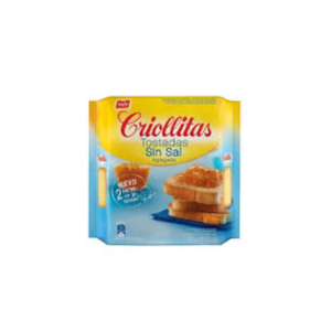Galletitas Tostadas Sin sal Criollitas