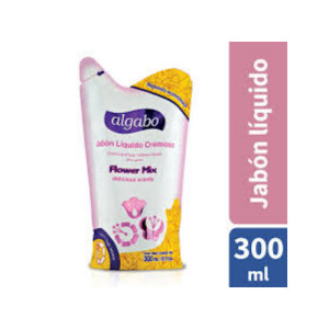 Jabón Liquido Algabo Flower Mix Doy Pack 300ml