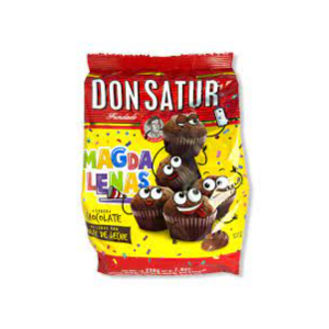 Magdalenas Don Satur Chocolate rellena de Dulce de leche