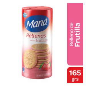 Galletitas Mana Rellena Frutilla 160 gr Arcor