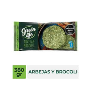 Medallones Veggie Arveja y Brocoli green life 4 un