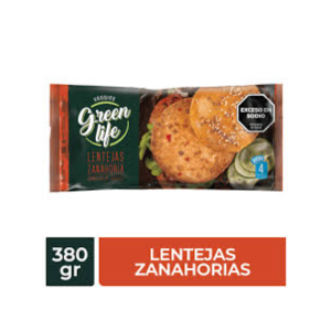 Medallones Veggie Green Life Lenteja y Zanahoria 4 un