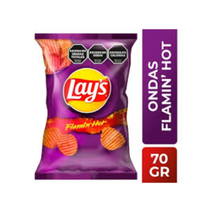 Papas Fritas Lays ondas Flaming Hot