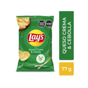 Papas Fritas Lays Queso y Cebolla 77gr