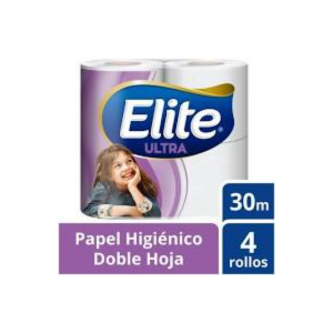 Papel Higiénico Elite Doble Hoja Ultra 4X30m.