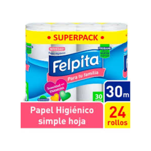 Papel Higiénico Felpita simple Hoja 4 un