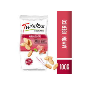 Snacks Twistos tostaditas Jamon Iberico 100gr
