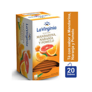 Té La Virginia Mandarina Naranja Y Pomelo 20 saquitos