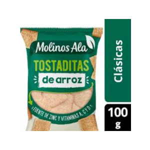 Tostaditas de Arroz Molinos Ala Clásica 100 Gr