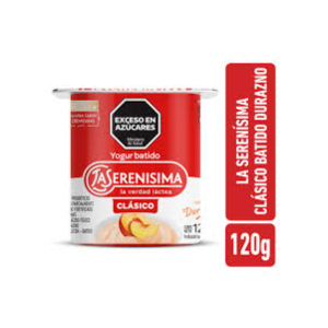Yogur Clásico La serenisima Cremoso Durazno 120gr