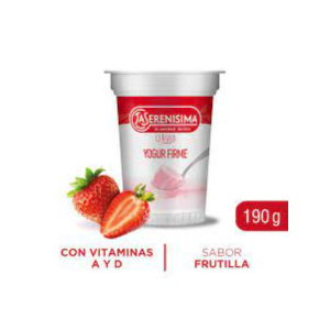 Yogur Clasico Firme La Serenisima Frutilla 190gr